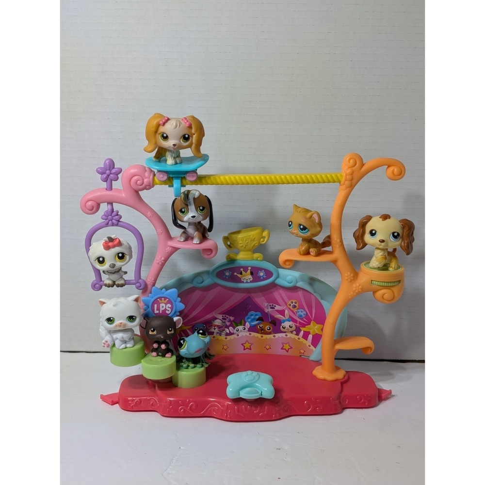 Littlest Pet Shop Trick And Talent Show Lot Cats Dogs Y2K Bundle Authentic